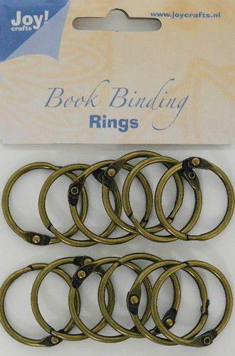 Joy! Crafts - Boekbinders-ringen antiek koper 30mm 12st 6200/0132