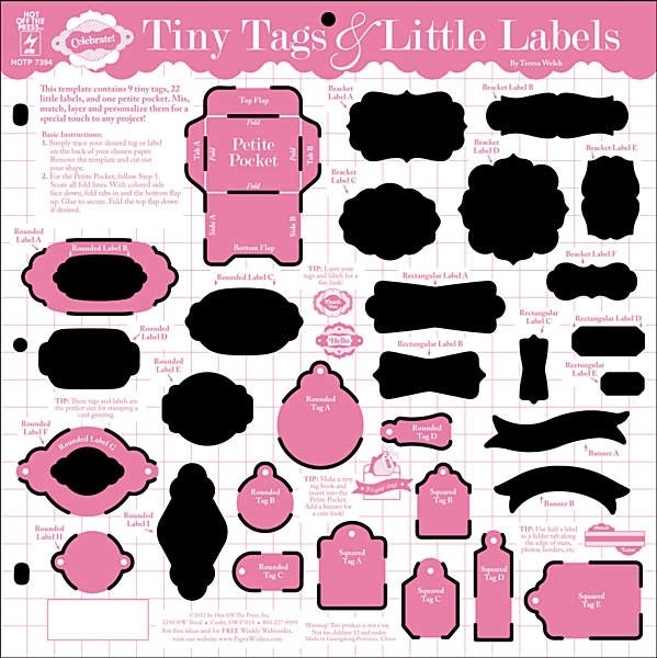 Hot Off The Press-Tiny Tags & Little Labels Template
