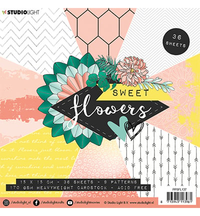 Studio Light - Paper Pad - Sweet Flowers nr.137