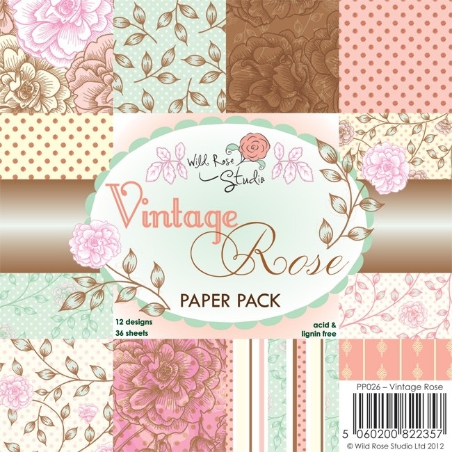 Wild Rose Studio - Vintage Rose Paper Pack