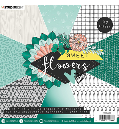 Studio Light - Paper Pad - Sweet Flowers nr.138