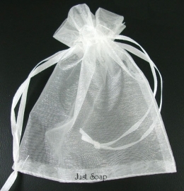 Organza zakje Wit 8 x 10 cm