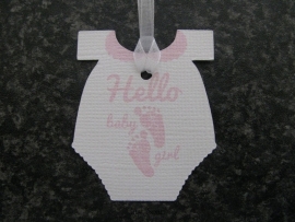 Label Romper Hello baby girl