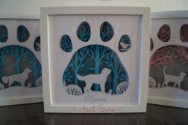 Shadow Box Labradoodle