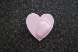 Voetje op hart