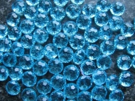 Facet rondel turquoise 12 bij 7 mm