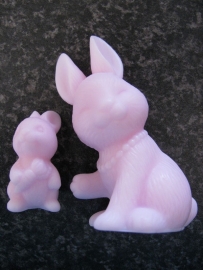 Konijntjes moeder met kind