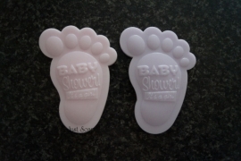 Geboorte bedankje It's a Girl Baby Shower voetje