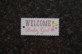 Label Welcome Baby Girl