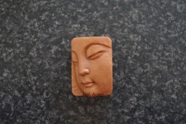 Boeddha hoofd in relief klein