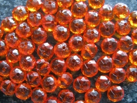 Facet rondel oranje (3) 10 bij 6 mm
