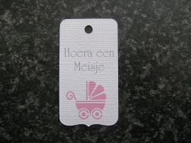 Label Hoera een Meisje Kinderwagen 2