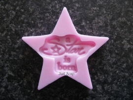 Geboorte bedankje A star is born