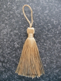 Luxe tassel Donker zand