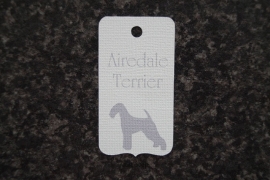 Label Airedale Terrier