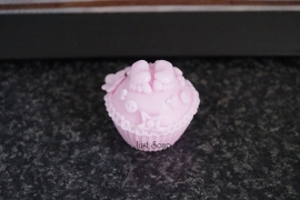 Voetjes op cupcake