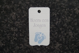 Label Hoera een Jongen Voetjes 2