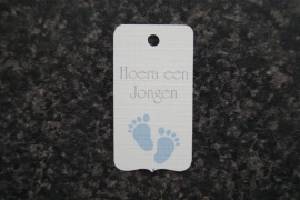 Label Hoera een Jongen Voetjes