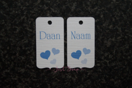 Label Hartjes Blauw