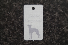Label Italiaanse Greyhound