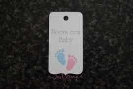 Label Hoera een baby