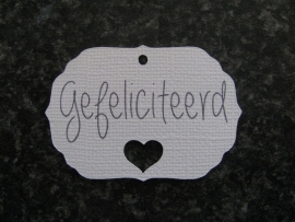 Label Gefeliciteerd