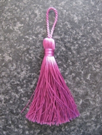 Luxe tassel Donker fuchsia