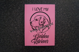Notitieboekje I Love my Golden Retriever