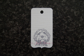 Label Labradoodle hoofd 2