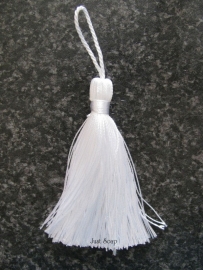 Luxe tassel Wit