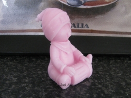 Baby met flesje