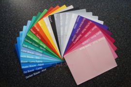* De Kleuren van de hoesjes