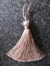 Luxe tassel Donker beige