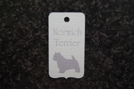 Label Norwich Terrier