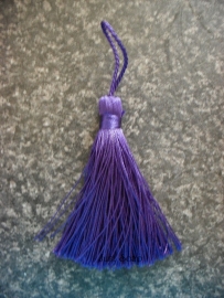 Luxe tassel Marine Blauw/Paars