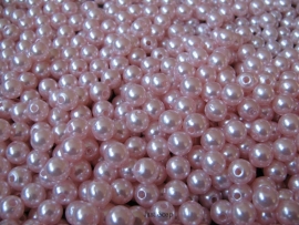 Acryl parels oud roze 8mm ( 20 stuks )