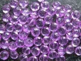 Facet rondel paars (3) 10 bij 6 mm