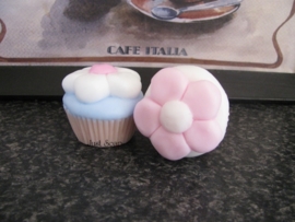 Cupcake met bloem