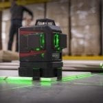CCL260G SET 3D cone kruislijnlaser zelfnivellerend met opdraaibaar statief - Groen