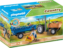 71249 Playmobil Country Tractor Met Aanhanger