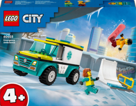 60403 Lego City Ambulance met Snowboarder