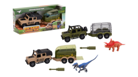 Jungle Set Jeep Met Aanhanger