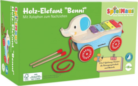 Houten Trekfiguur Olifant