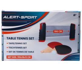 Alert Tafeltennis Set Uitschuifbaar Net