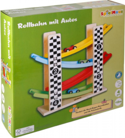 Houten Rollerbaan Met Auto,s