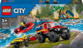 60412 Lego City Brandweerauto met Boot