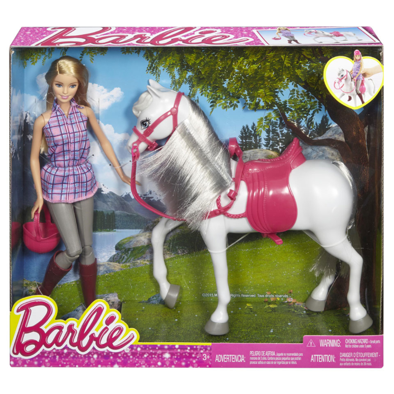 staking bouwen naaimachine Barbie met Paard | Barbie | John Visser Speelgoed