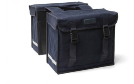 Dubbele fietstas New Looxs Canvasbag Deluxe zwart - 46 liter