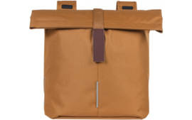 Dubbele fietstas Basil City - 28-32 liter - camel bruin