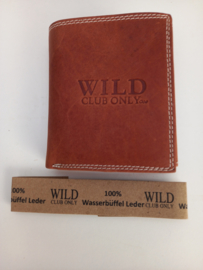 Wild Club Portomonnee Bruin vintage Buffel leer